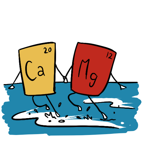 el calcio y el magnesio definen la dureza general del agua